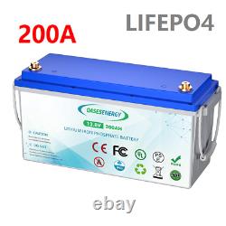 12.8V 200Ah Lifepo4 Lithium Battery Deep Cycle 200A Bluetooth BMS For Golf Cart