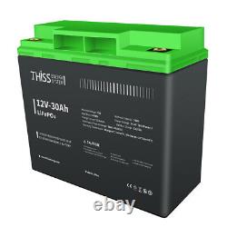 12 Volt 30Ah Lithium Off Grid Energy Rechargable Storage Battery Deep cycle lot