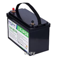 12v 100Ah LifePo4 Battery for Solar Panel RV Boat Golf Cart Off Grid Application