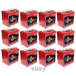 12x U. S. 8V 170Ah Group GC8 Flooded Deep Cycle Batteries For Electric Golf Carts