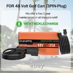 15 Amp 48 Volt Golf Cart Battery Charger Club Car Precedent Trickle Charge DS