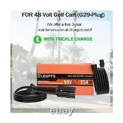 15 Amp 48 Volt Golf Cart Battery Charger for Yamaha G29 & Drive 2, with Trick