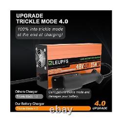 15 Amp 48 Volt Golf Cart Battery Charger for Yamaha G29 & Drive 2, with Trick