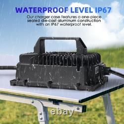 18AMP Golf Cart Lithium Charger 48 Volt/58.4V (51.2V) LiFePO4 Battery with O
