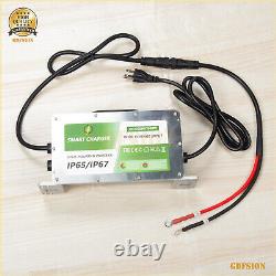 18A 48V Golf Cart Lithium LiFePO4 Battery Trickle Smart Charger Forklift Ship US