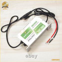 18A 48V Golf Cart Lithium LiFePO4 Battery Trickle Smart Charger Forklift Ship US