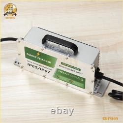 18A 48V Golf Cart Lithium LiFePO4 Battery Trickle Smart Charger Forklift Ship US