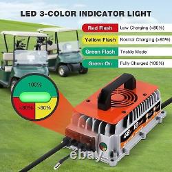 18 AMP 48 Volt Golf Cart Battery Charger 48 Club Car 1250W, 3-6
