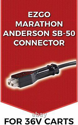 18-AMP EZGO Marathon Battery Charger 36 Volt Golf Cart-Anderson SB-50 Style Plug