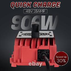18 AMP Golf Cart Battery Charger for 48 Volt Club Car with Triangle 3 Pin Style
