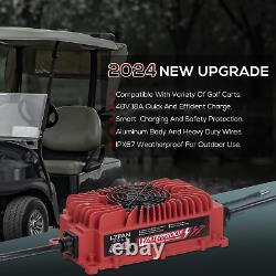 18 AMP Golf Cart Battery Charger for 48 Volt Club Car with Triangle 3 Pin Style
