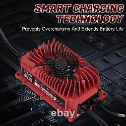 18 AMP Golf Cart Battery Charger for 48 Volt Club Car with Triangle 3 Pin Style