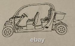 2002 E825 Gem Golf Car Cart -4 Passenger Road Worthy Needs Batteries