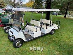 2011 club car 6 passenger golf cart 144 hrs charger 48v new batteries limo
