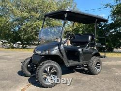 2017 Lifted 48V EZGO 4 Passenger Golf Cart with New Batteries, Paint, Lights, Seat