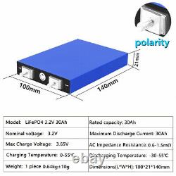 20pcs LiFePo4 3.2V 30AH battery for e-bike, wheel chair, AVG car, Golf carts