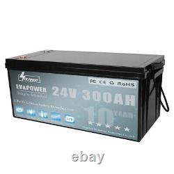 24V 100Ah/ 200Ah/300Ah LiFePO4 Battery Pack With 200A BMS For Golf Cart Solar RV
