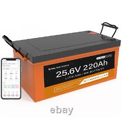 25.6V 220AH 200A Bluetooth Lithium Battery 5.63kWh Ternary Lithium for Golf Cart