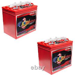 2PC US US8VGCHC-XC2 8V 183Ah Deep Cycle Lead Acid Battery Golf Cart RV