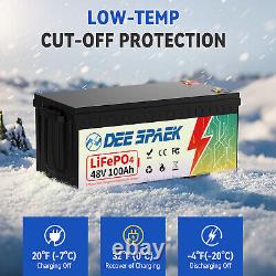 2X48V 100Ah LiFePO4 Lithium Battery 200A BMS 8000+Cycle Trolling Motor Golf Cart