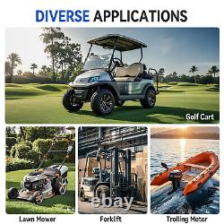 2X48V 100Ah LiFePO4 Lithium Battery 200A BMS 8000+Cycle Trolling Motor Golf Cart