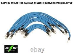 # 2 Awg HD Golf Cart Battery Cable BLUE 18 Pc Kit 96 CLUB CAR DS