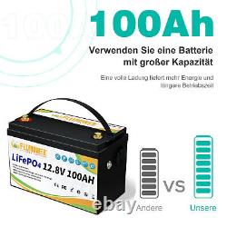 2-Pack 24V 100Ah LiFePO4 Battery 100A BMS Deep Cycles 12V 100Ah For Golf Cart RV