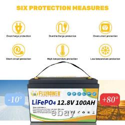 2-Pack 24V 100Ah LiFePO4 Battery 100A BMS Deep Cycles 12V 100Ah For Golf Cart RV