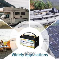 2-Pack 24V 100Ah LiFePO4 Battery 100A BMS Deep Cycles 12V 100Ah For Golf Cart RV