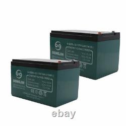 2 Pack 6-DZM-12 12V 12Ah Battery Electric Bike Mower Golf Go Cart Mobility ATV