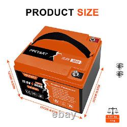 30Ah LiFePO4 Lithium Battery 4500+ Deep Cycles for Golf cart RV Boat Solar Panel