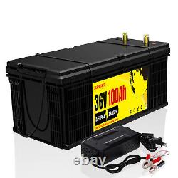 36V100Ah Lithium Golf Cart Battery LiFePO4 200A BMS 15000+Cycle For Solar Camper