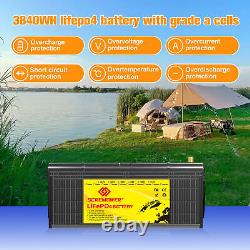 36V100Ah Lithium Golf Cart Battery LiFePO4 200A BMS 15000+Cycle For Solar Camper