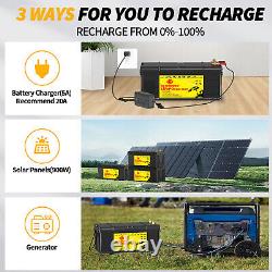 36V100Ah Lithium Golf Cart Battery LiFePO4 200A BMS 15000+Cycle For Solar Camper