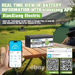 36V 100AH LiFePO4 Lithium Battery Golf Cart 200A BMS Solar 10YearLife Off Grid
