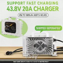 36V 100Ah Battery LiFePO4 Lithium Golf Cart 200A BMS Deep Cycles +20A Charger