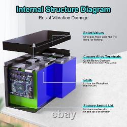 36V 100Ah Golf Cart LiFePO4 Lithium Battery 6000+ Deep Cycle 3840Wh 100A BMS