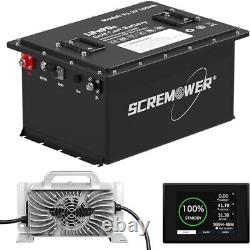 36V 100Ah Golf Cart Lithium LiFePO4 Battery Club Car 200A BMS 15000+ Deep Cycle