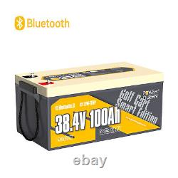 36V 100Ah LiFePO4 Battery Bluetooth for 36V/72V Outboard Motor Marine Golf Cart