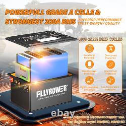 36V 100Ah LiFePO4 Golf Cart Battery 200A BMS 15000+ Cycle +Monit + 20A Charger