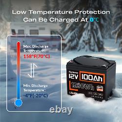 36V 100Ah LiFePO4 Lithium Battery 3 Pack 12V 100Ah 6000+ Cycles For RV Golf Cart