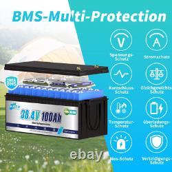 36V 100Ah LiFePO4 Lithium Battery Bluetooth APP 3840Wh for Outboard Motor Marine