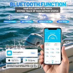 36V 100Ah LiFePO4 Lithium Battery Bluetooth APP 3840Wh for Outboard Motor Marine
