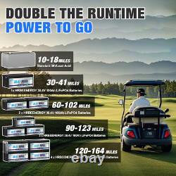 36V 100Ah LiFePO4 Lithium Battery Bluetooth APP 3840Wh for Outboard Motor Marine
