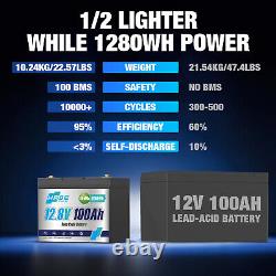 36V 100Ah LiFePO4 Lithium Battery Deep Cycle 3 Group 12V 100Ah For RV Home