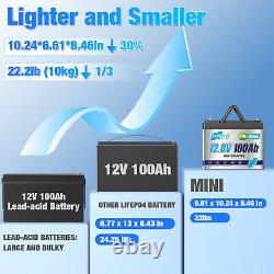 36V 100Ah LiFePO4 Lithium Battery Deep Cycle 3 Group 12V 100Ah For RV Home