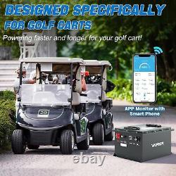 36V 100Ah LiFePO4 Lithium Golf Cart Battery 4000+ Deep Cycle Battery With BMS