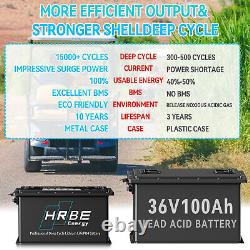 36V 100Ah Lithium Golf Cart Battery 200A BMS 15000+ Cycle LiFePO4 10 Year Life