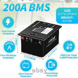 36V 100Ah Lithium Golf Cart Battery 200A BMS 15000+ Cycle LiFePO4 10 Year Life
