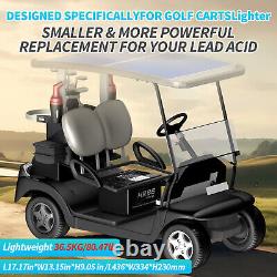 36V 100Ah Lithium Golf Cart Battery 200A BMS 15000+ Cycle LiFePO4 10 Year Life